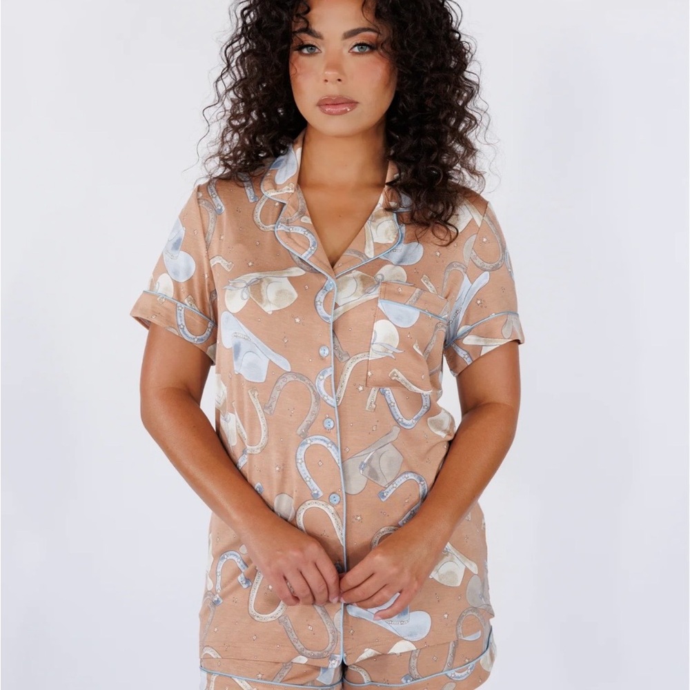 In My Sundays Cowboy Short Pajama Set